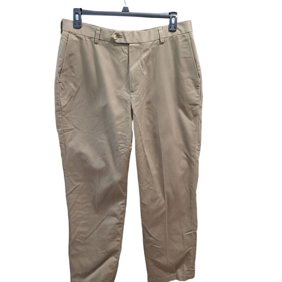 Jos. A. Bank Mens Pants Khaki Size 36Wx32L 100% Cotton Pockets Belt Loops Zipper - Picture 1 of 12